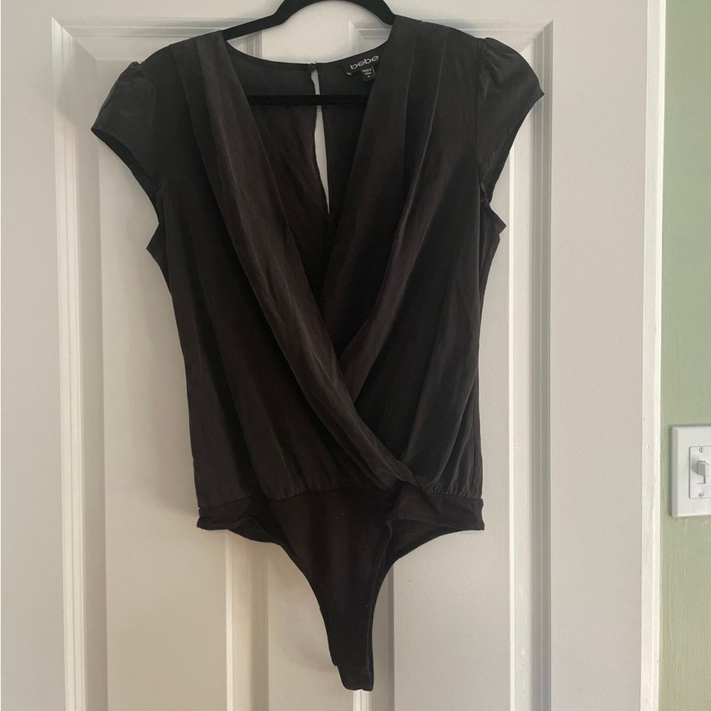 Bebe Dark Gray Body Suit